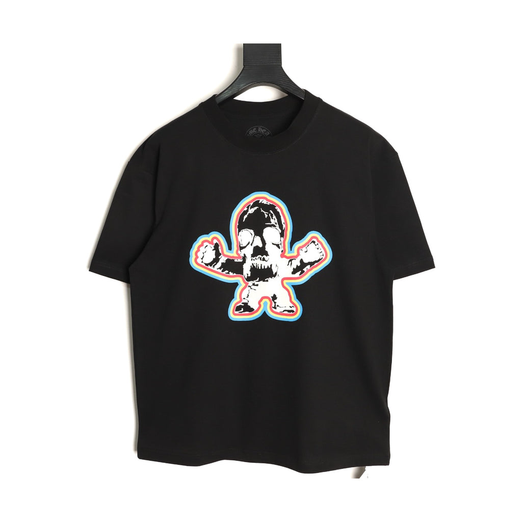 Chrome Hearts black multicolor skull T-shirt front