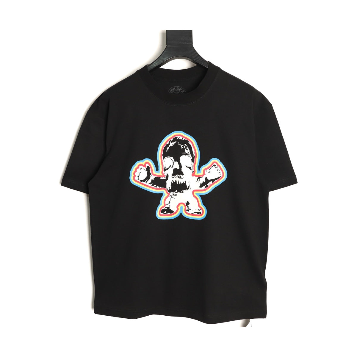 Chrome Hearts black multicolor skull T-shirt front