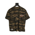 Chrome Hearts woodland camouflage distressed flag T-shirt front