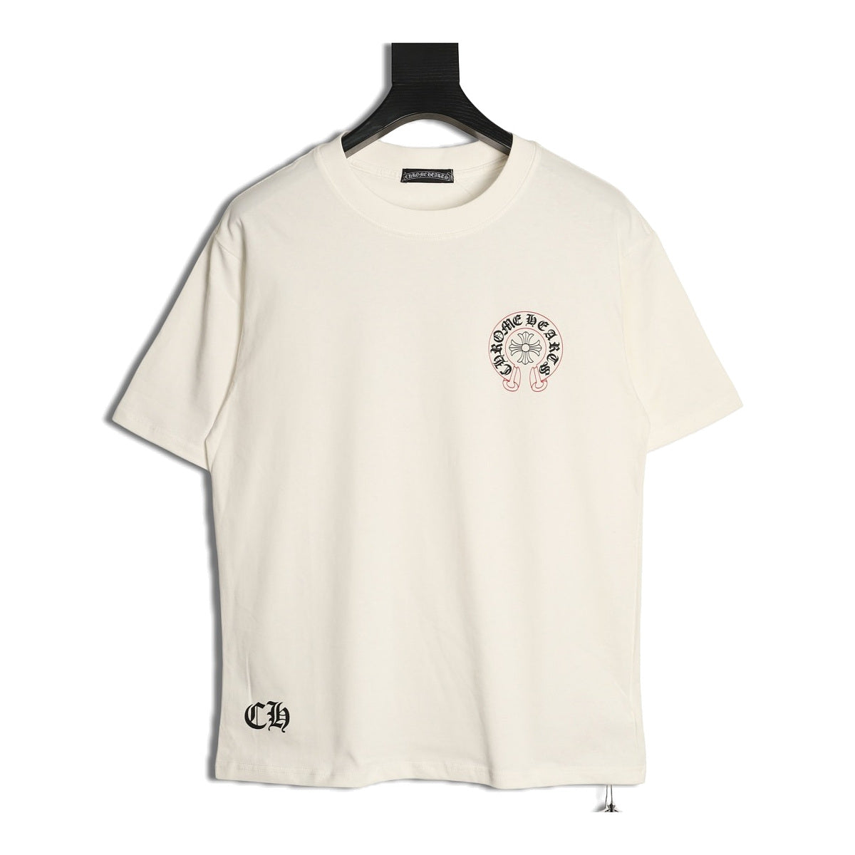 Chrome Hearts cream multicolor Horseshoe graphic T-shirt front