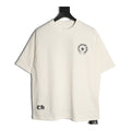 Chrome Hearts cream horseshoe fleur-de-lis embroidered T-shirt front