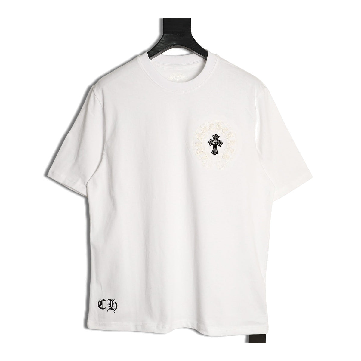 Chrome Hearts white triple cross Gothic T-shirt front