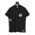 Chrome Hearts black Fleur-de-Lis side graphic T-shirt front