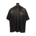 Chrome Hearts washed black laser-distressed cross T-shirt front