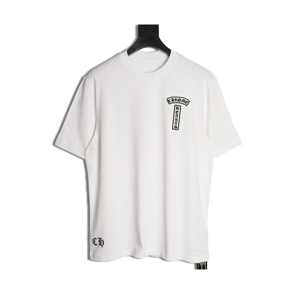 Chrome Hearts white front and back embroidered T-shirt front view