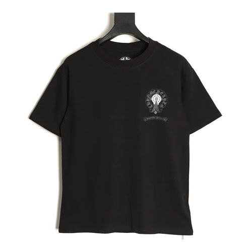 Chrome Hearts black Sanskrit Cross graphic T-shirt front