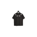 Chrome Hearts black oversized cross embroidered T-shirt front
