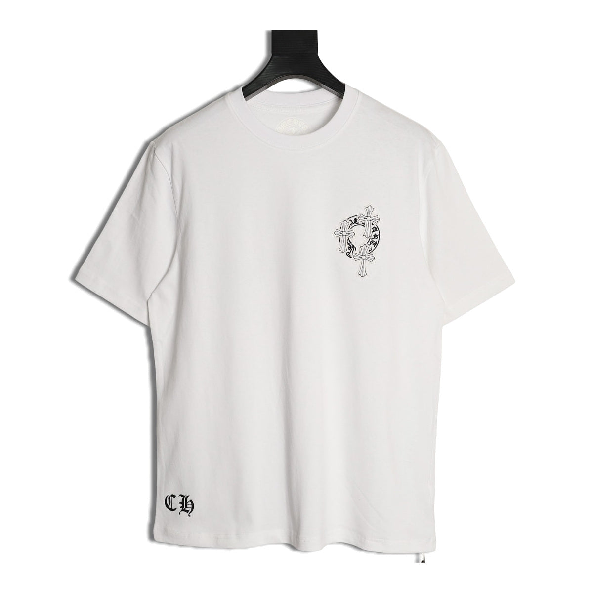 Chrome Hearts white Sanskrit cross scatter T-shirt front