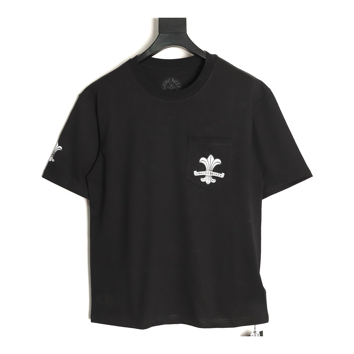 Chrome Hearts black Fleur-de-Lis pocket T-shirt front