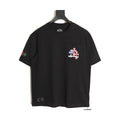 Chrome Hearts black multicolor floral cross T-shirt front