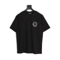 Chrome Hearts black distressed horseshoe T-shirt front