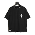 Chrome Hearts black ornate Cross pocket T-shirt front