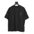 Chrome Hearts black fringed cross applique T-shirt front