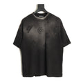 Chrome Hearts black charcoal gradient laser-burn T-shirt front