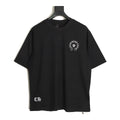 Chrome Hearts black horseshoe fleur-de-lis embroidered T-shirt front