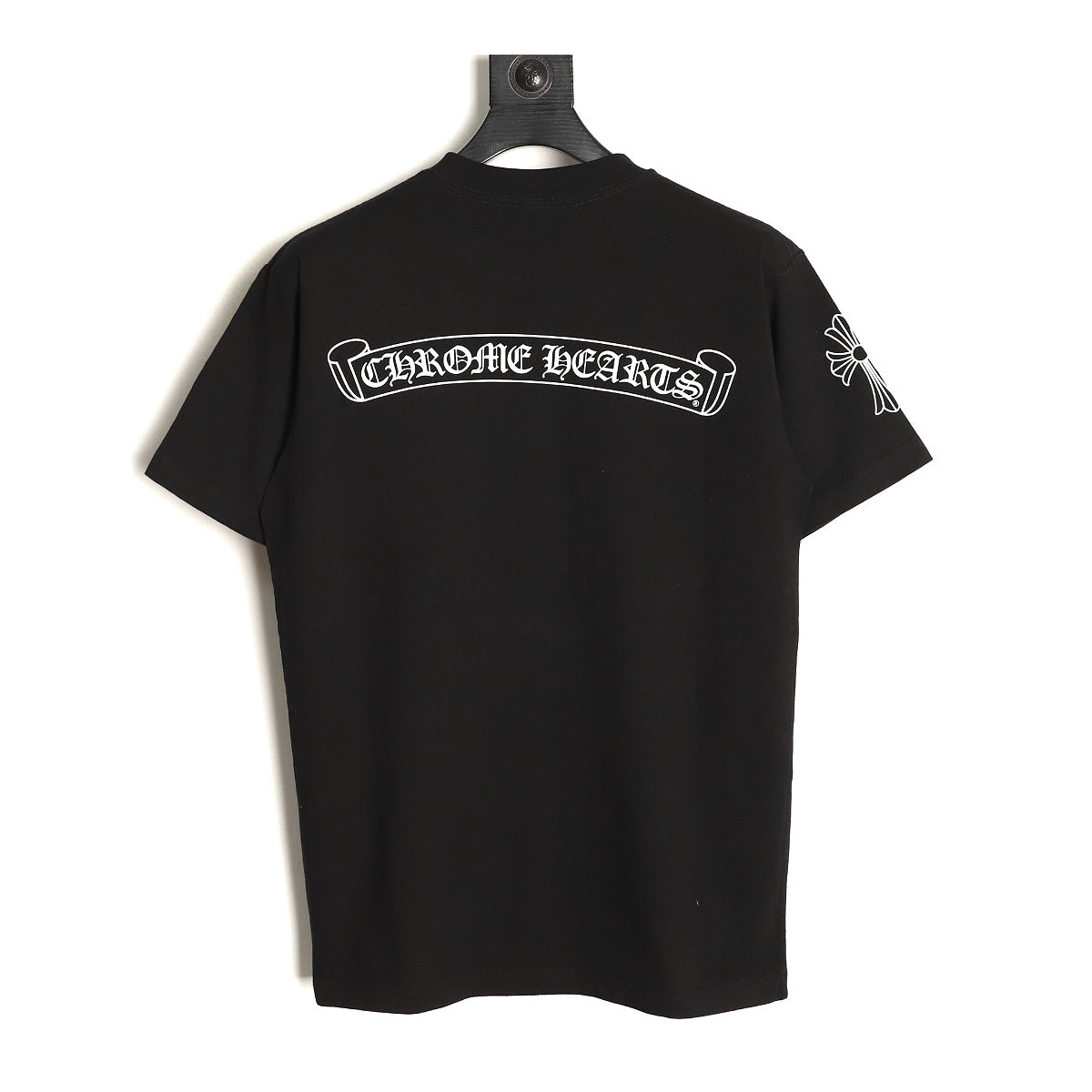 Chrome Hearts black open horseshoe pocket T-shirt back