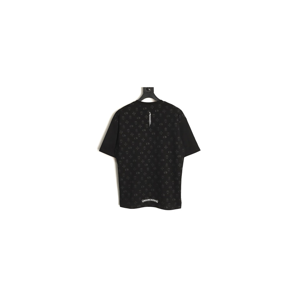 Chrome Hearts black floral monogram T-shirt back