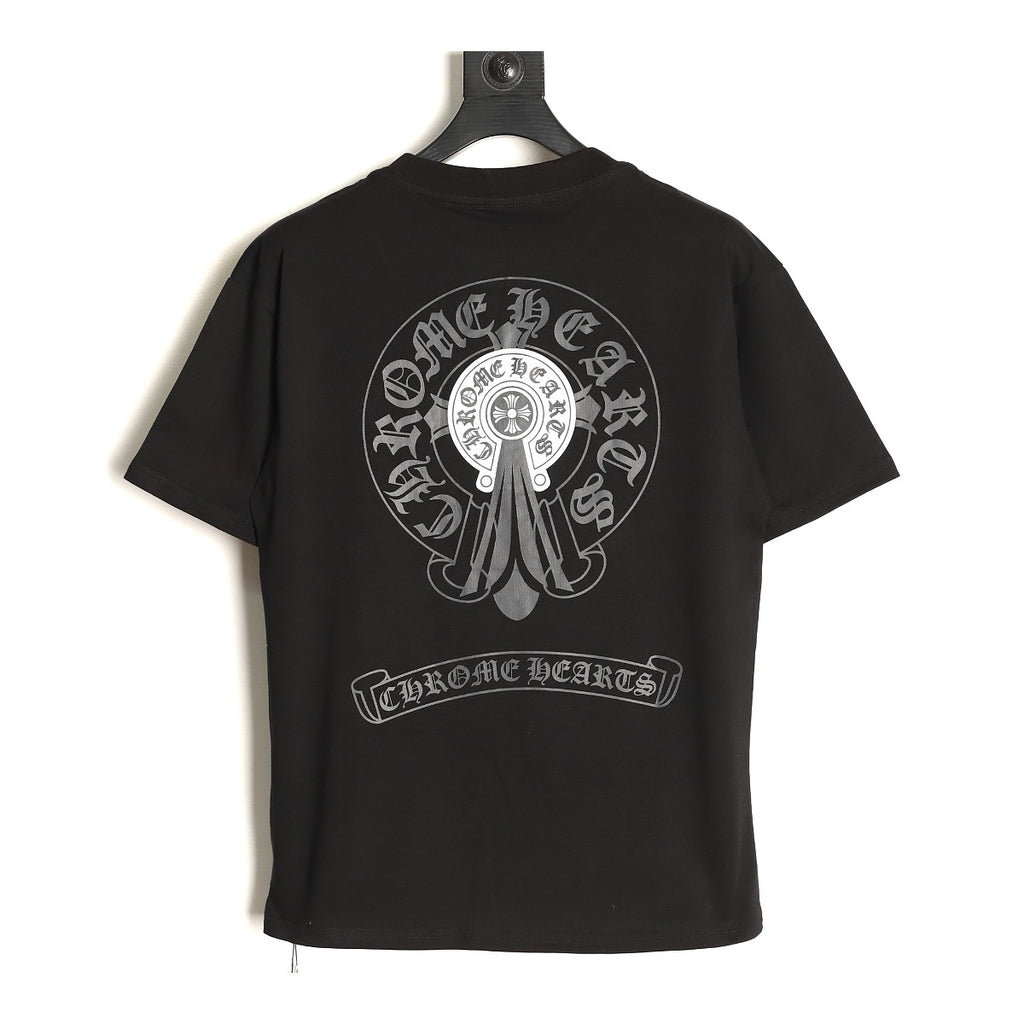 Chrome Hearts black Sanskrit Cross graphic T-shirt back