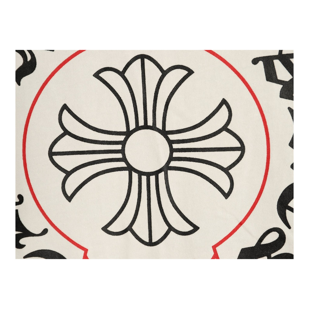 Chrome Hearts multicolor cross print detail