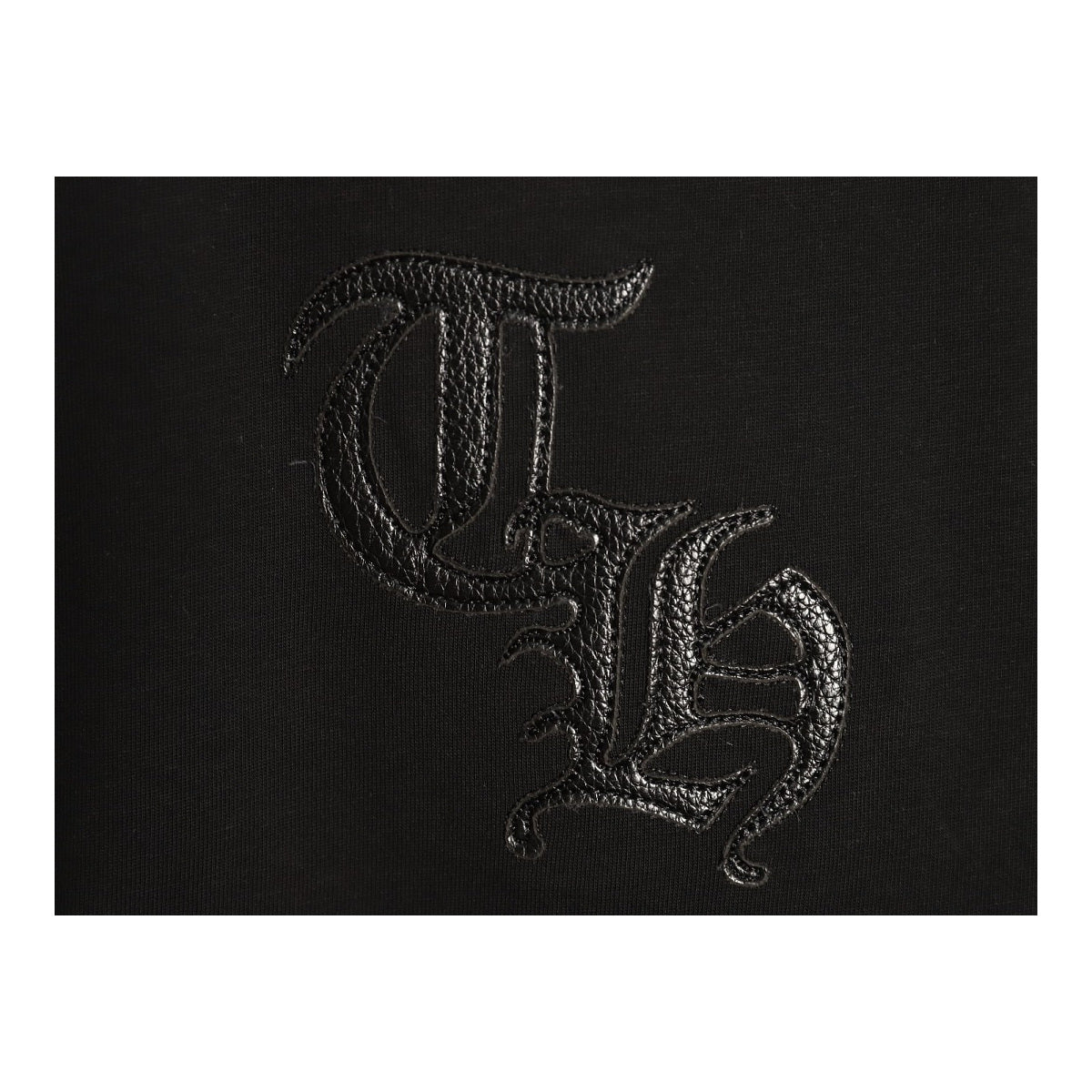 Chrome Hearts tonal Gothic monogram chest detail