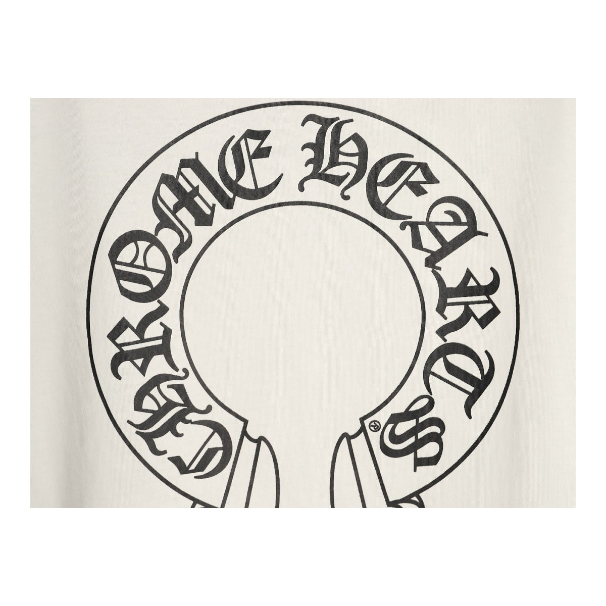 Chrome Hearts oversized Horseshoe back graphic detail