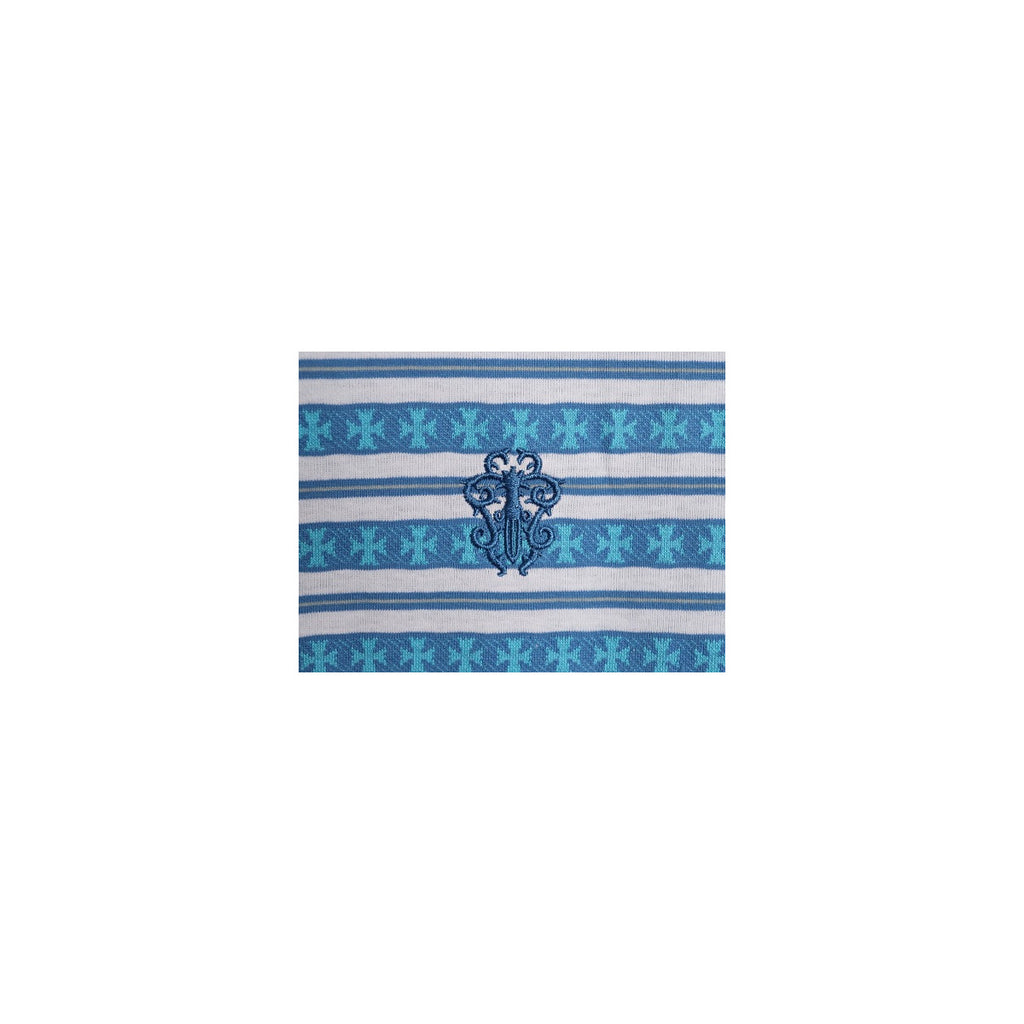Chrome Hearts embroidered chest monogram detail in blue