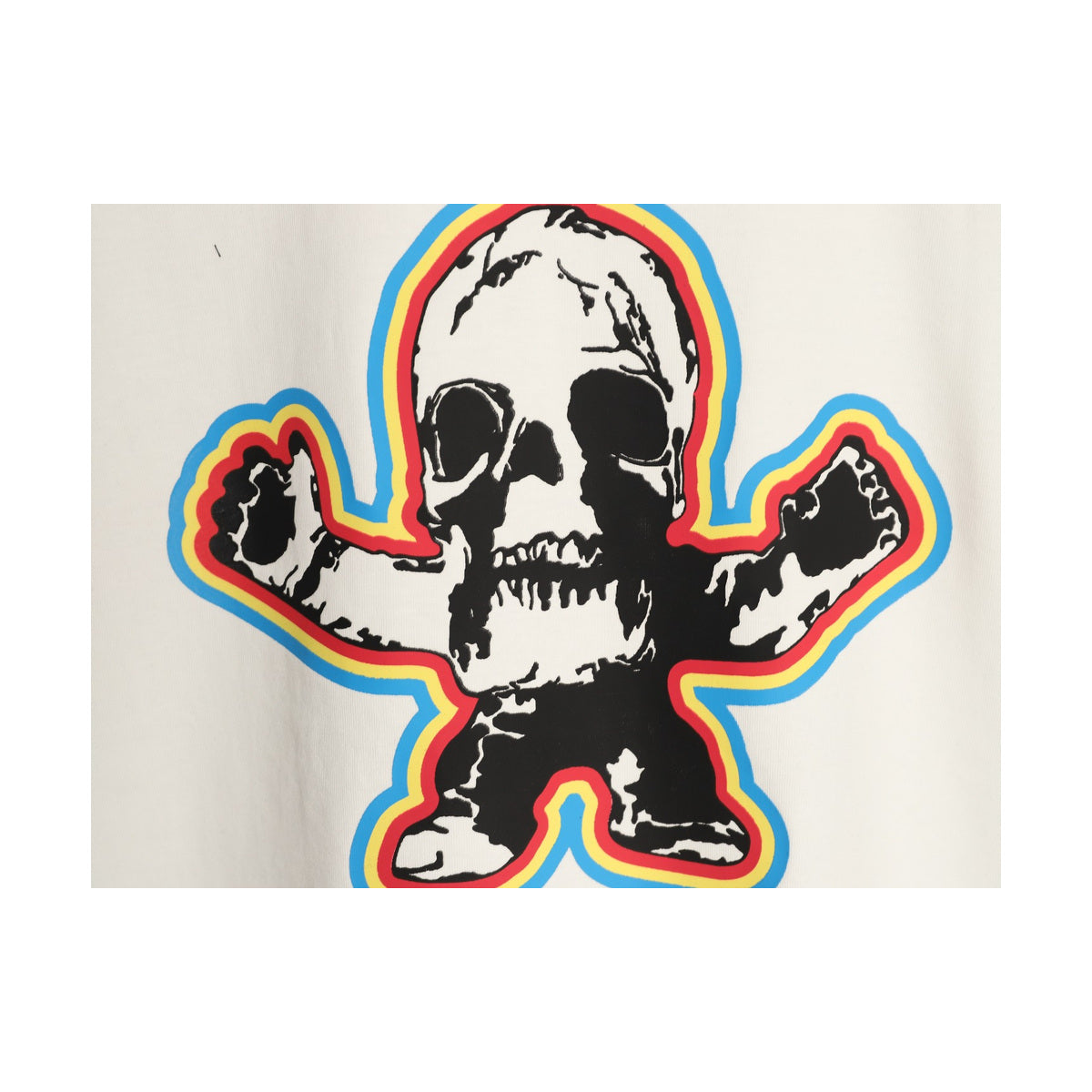 Chrome Hearts multicolor skull graphic detail