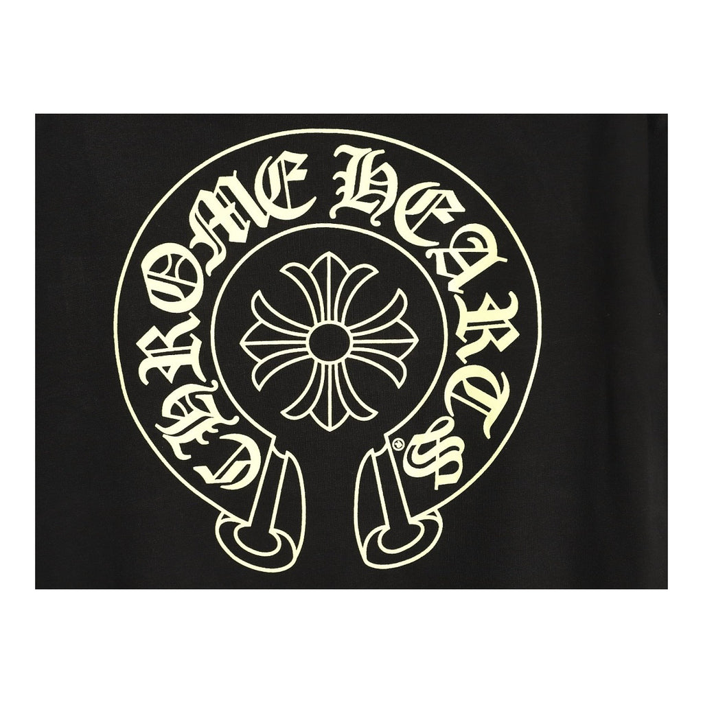 Chrome Hearts golden Horseshoe back graphic detail