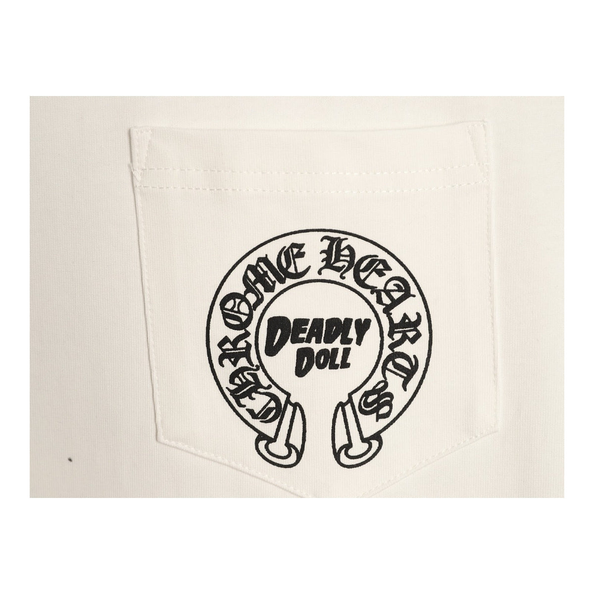 Chrome Hearts Deadly Doll pocket graphic detail