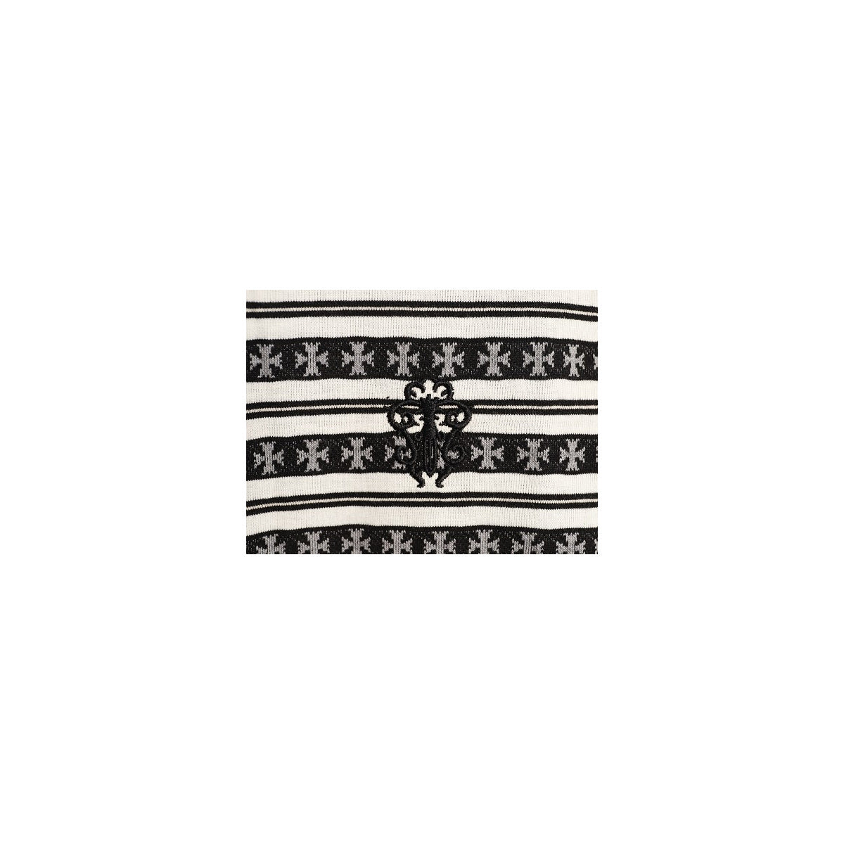 Chrome Hearts embroidered chest monogram detail in black