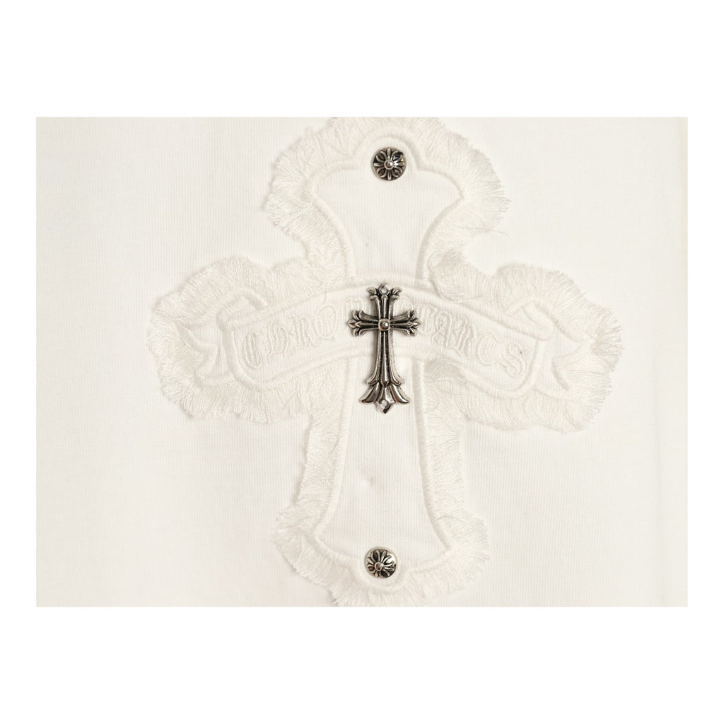 Chrome Hearts chest cross applique detail