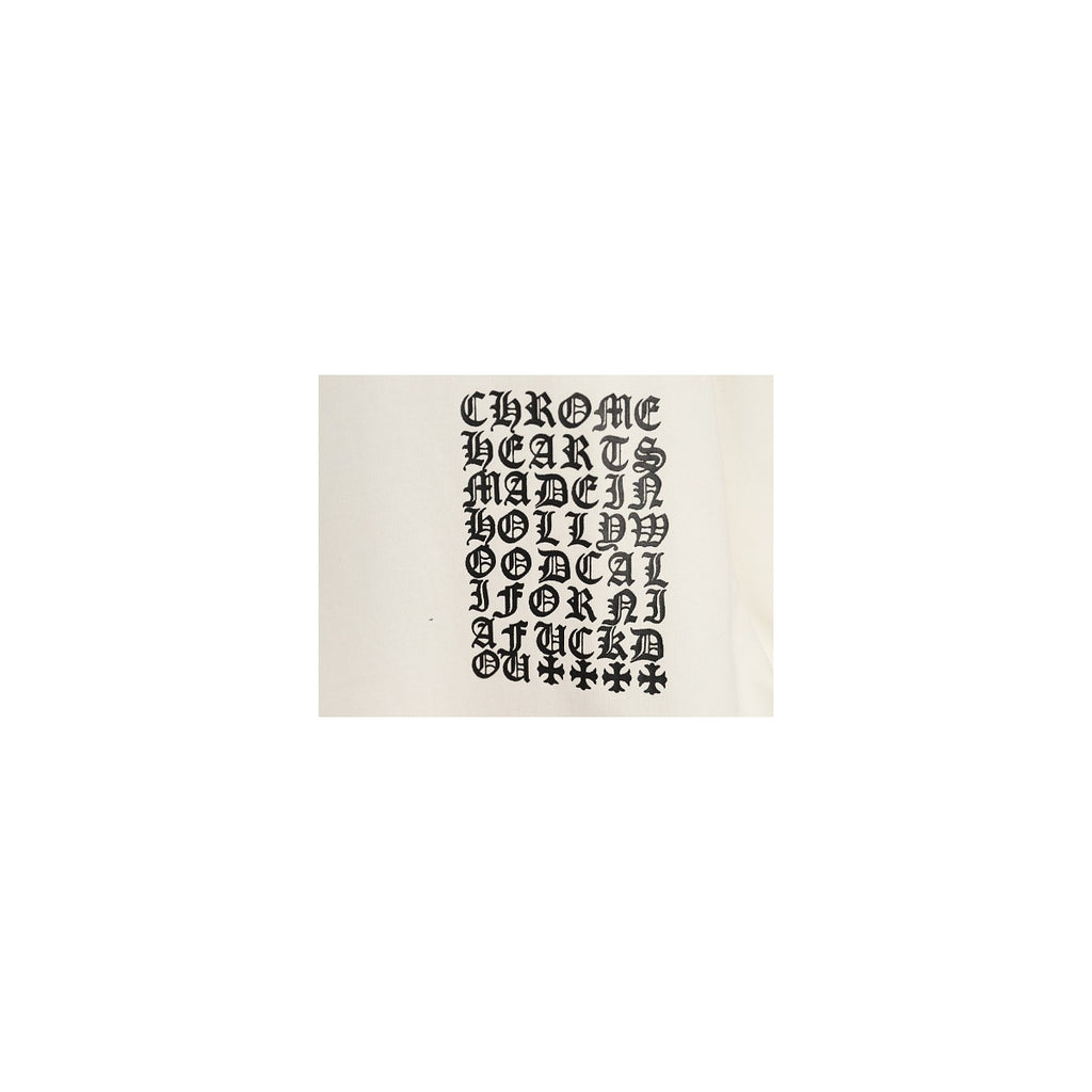 Chrome Hearts Gothic alphabet chest graphic detail