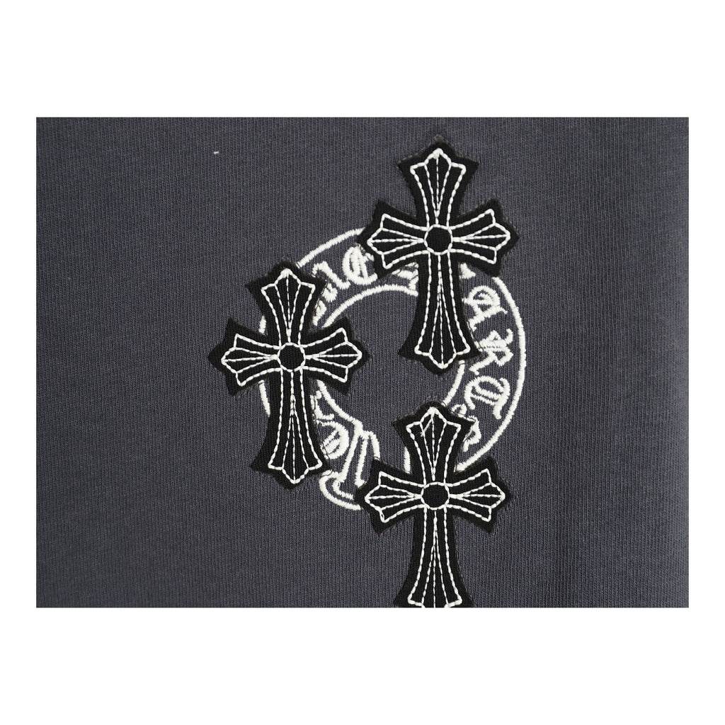 Chrome Hearts chest cross embroidery detail