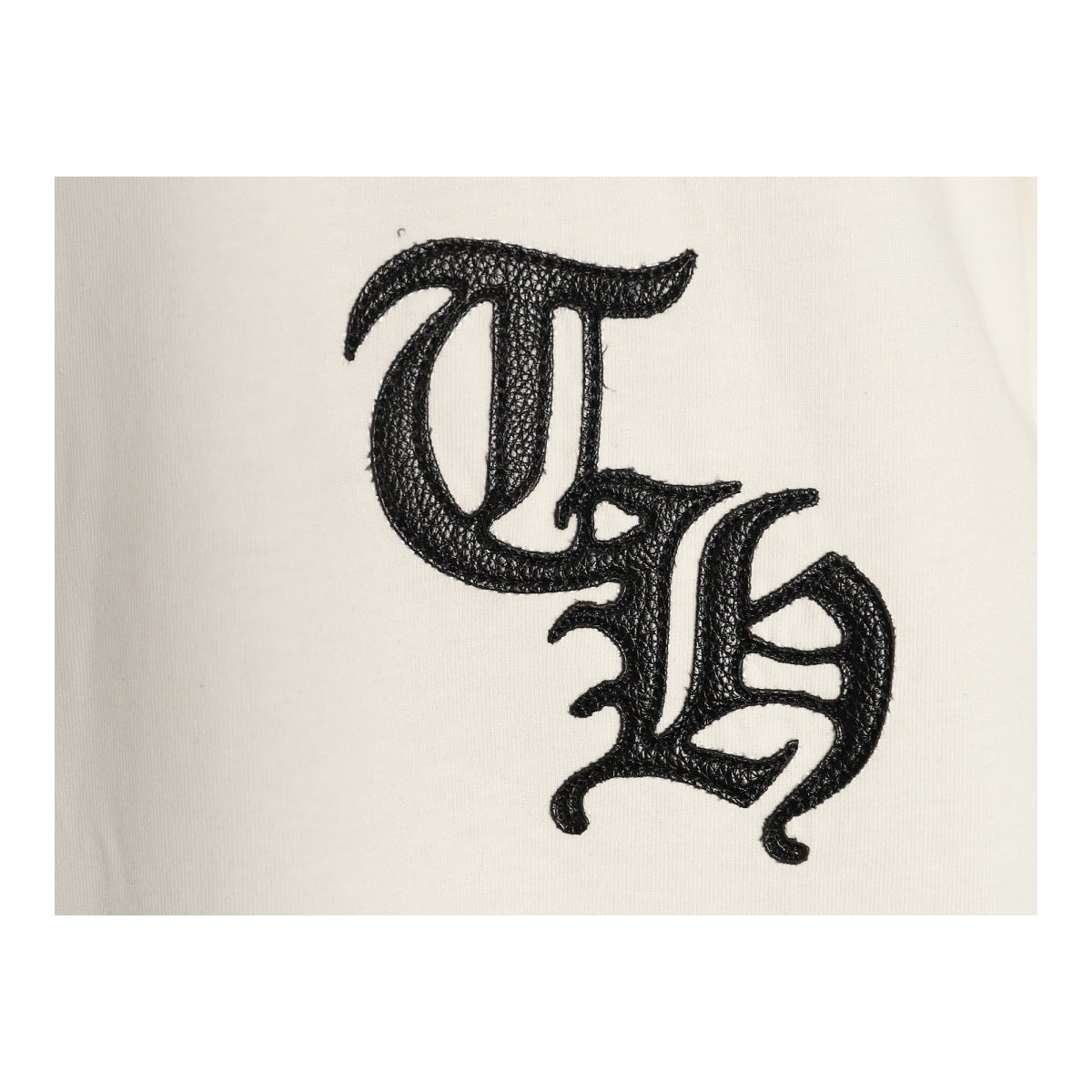 Chrome Hearts Gothic monogram chest embroidery detail