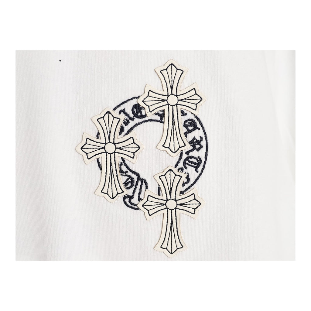 Chrome Hearts three-cross chest embroidery detail