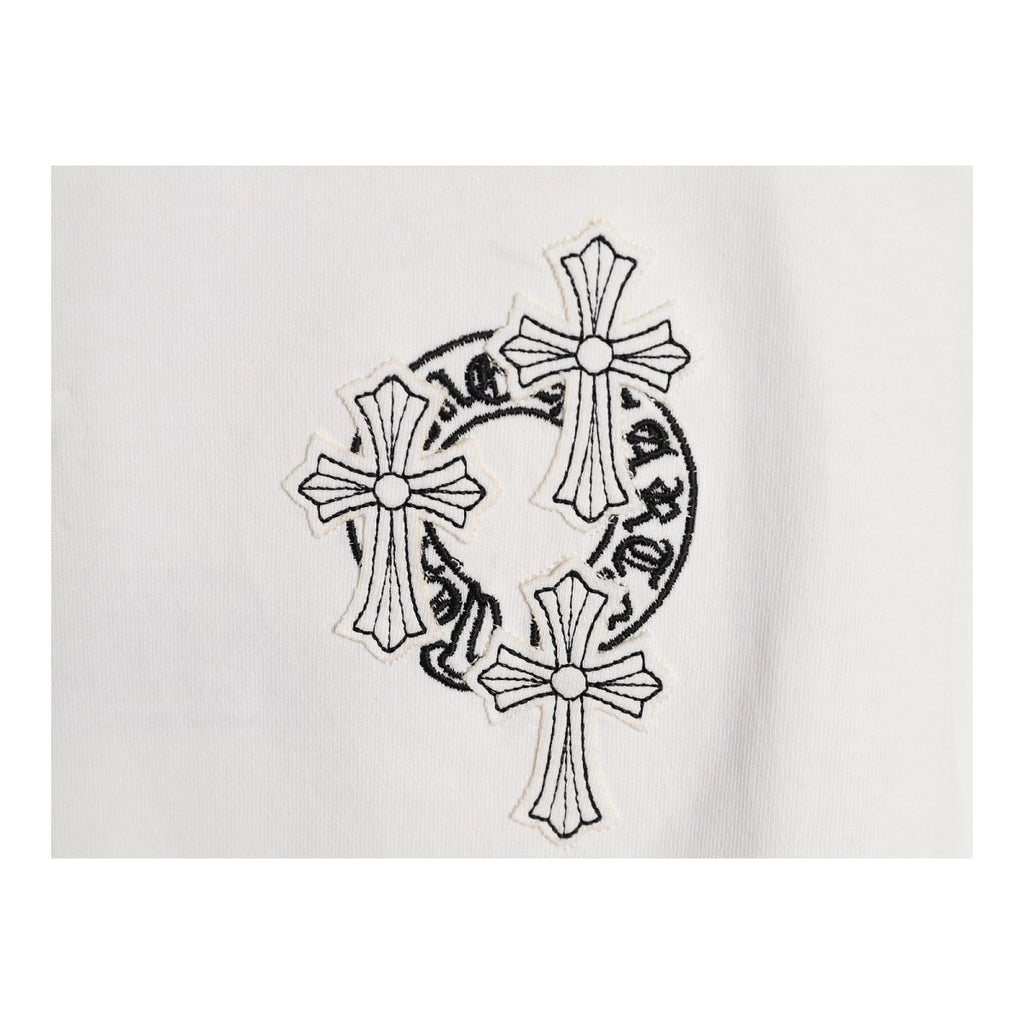 Chrome Hearts chest cross embroidery detail