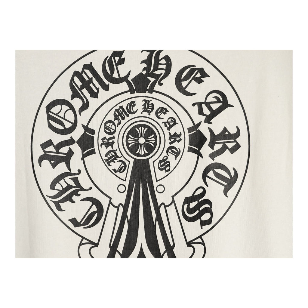 Chrome Hearts cream back graphic detail