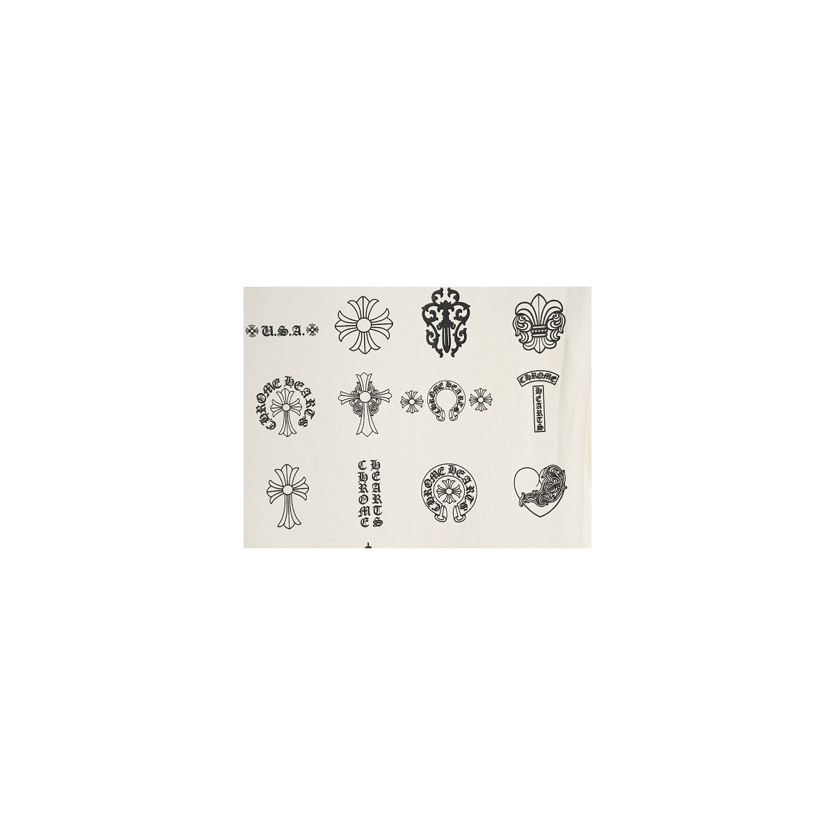 Chrome Hearts assorted back emblem graphic detail