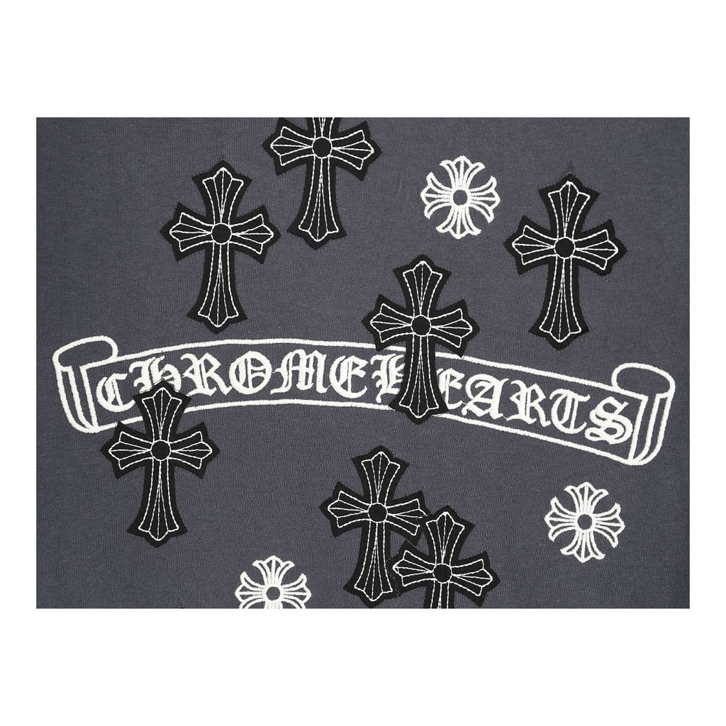 Chrome Hearts back logo and cross embroidery detail