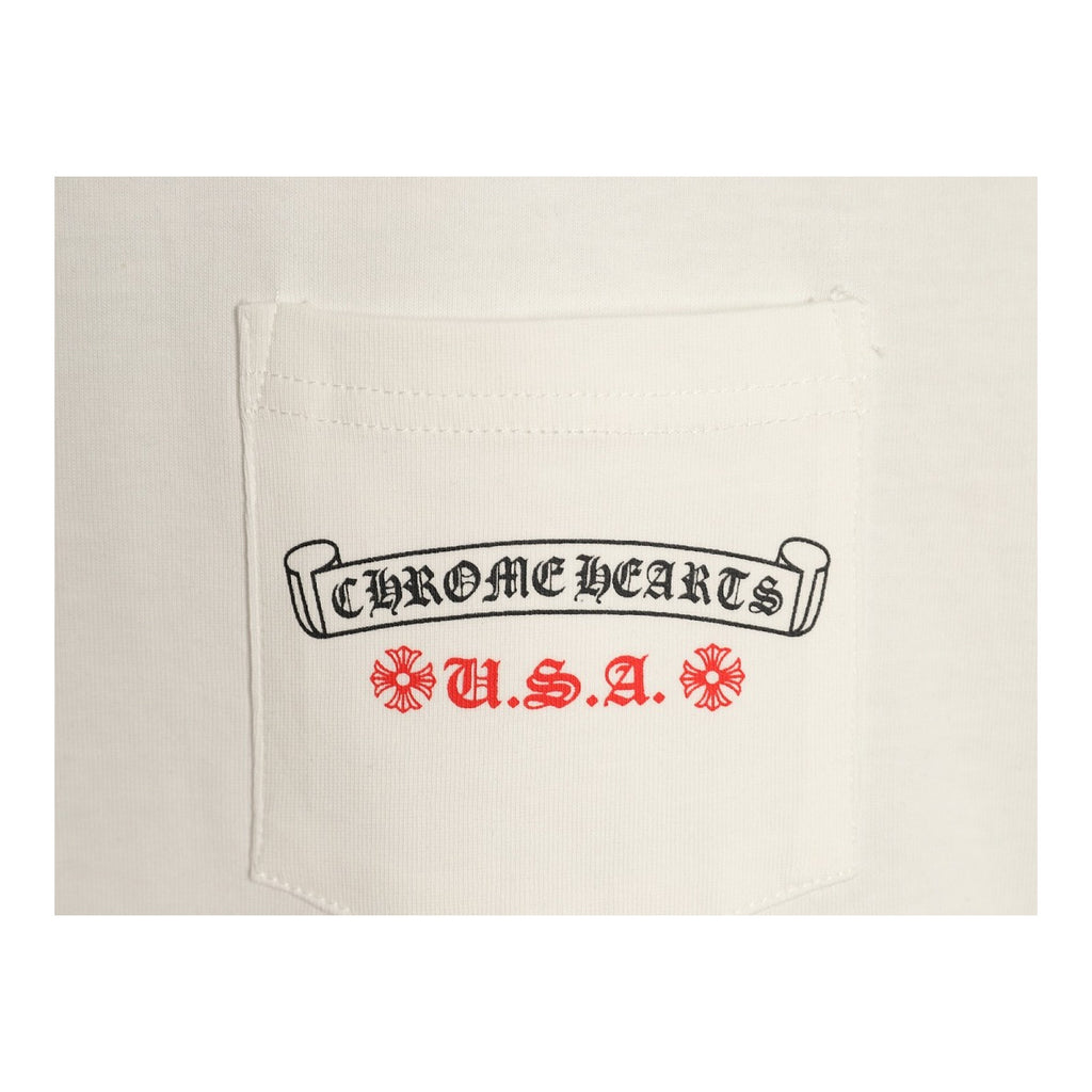 Chrome Hearts front pocket graphic detail