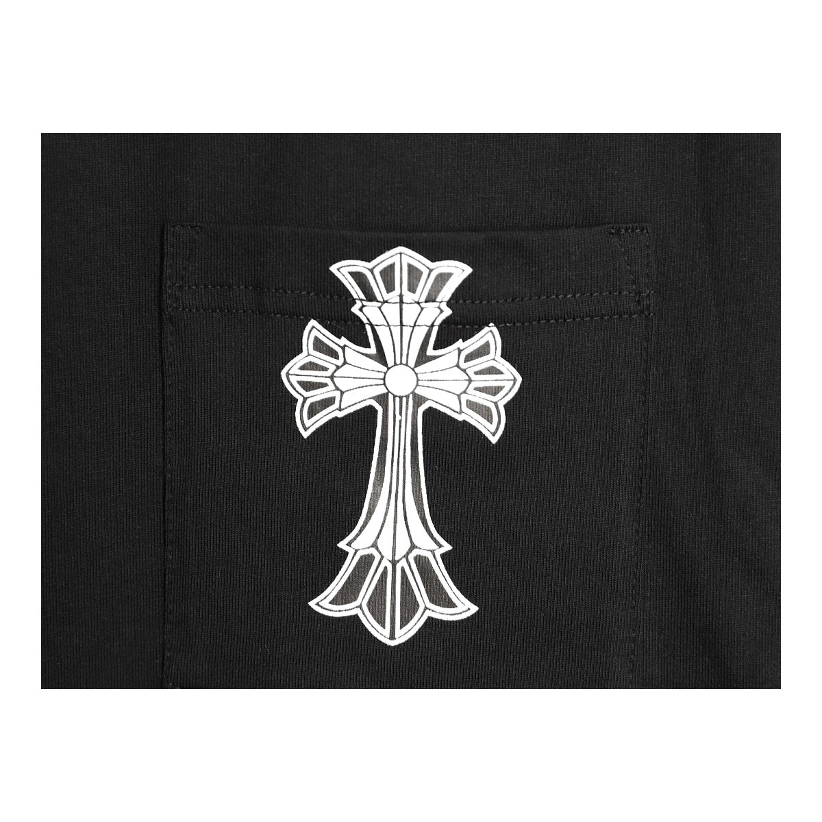 Chrome Hearts Cross pocket print detail