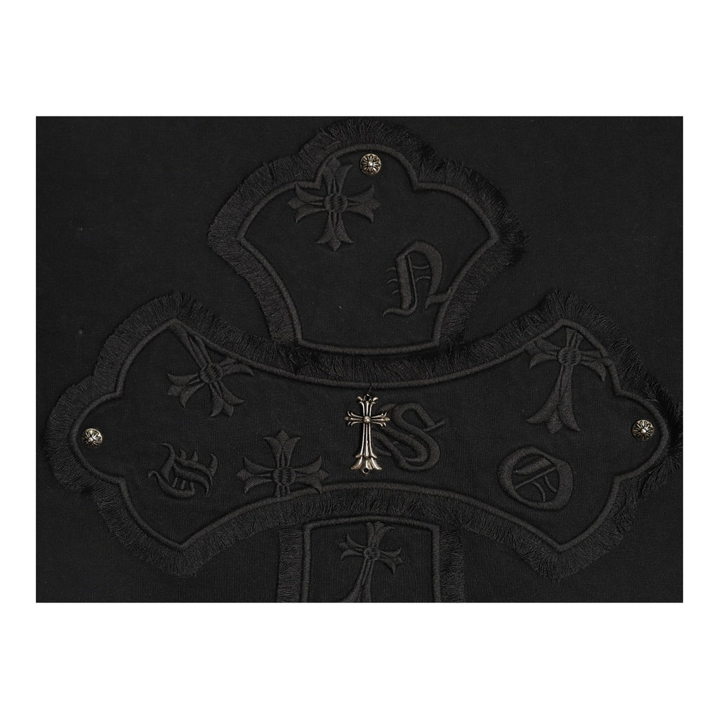 Chrome Hearts large back cross applique detail