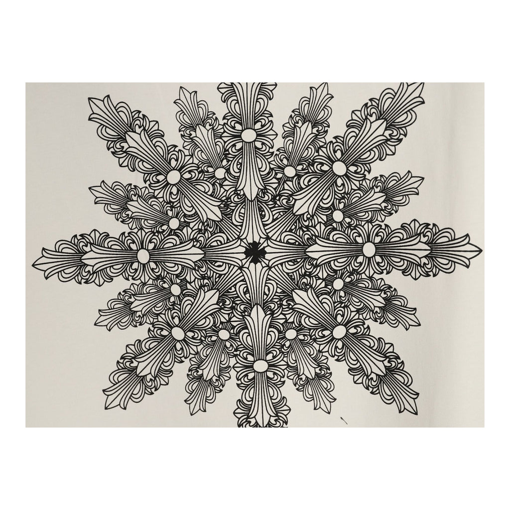 Chrome Hearts kaleidoscope Cross back graphic detail