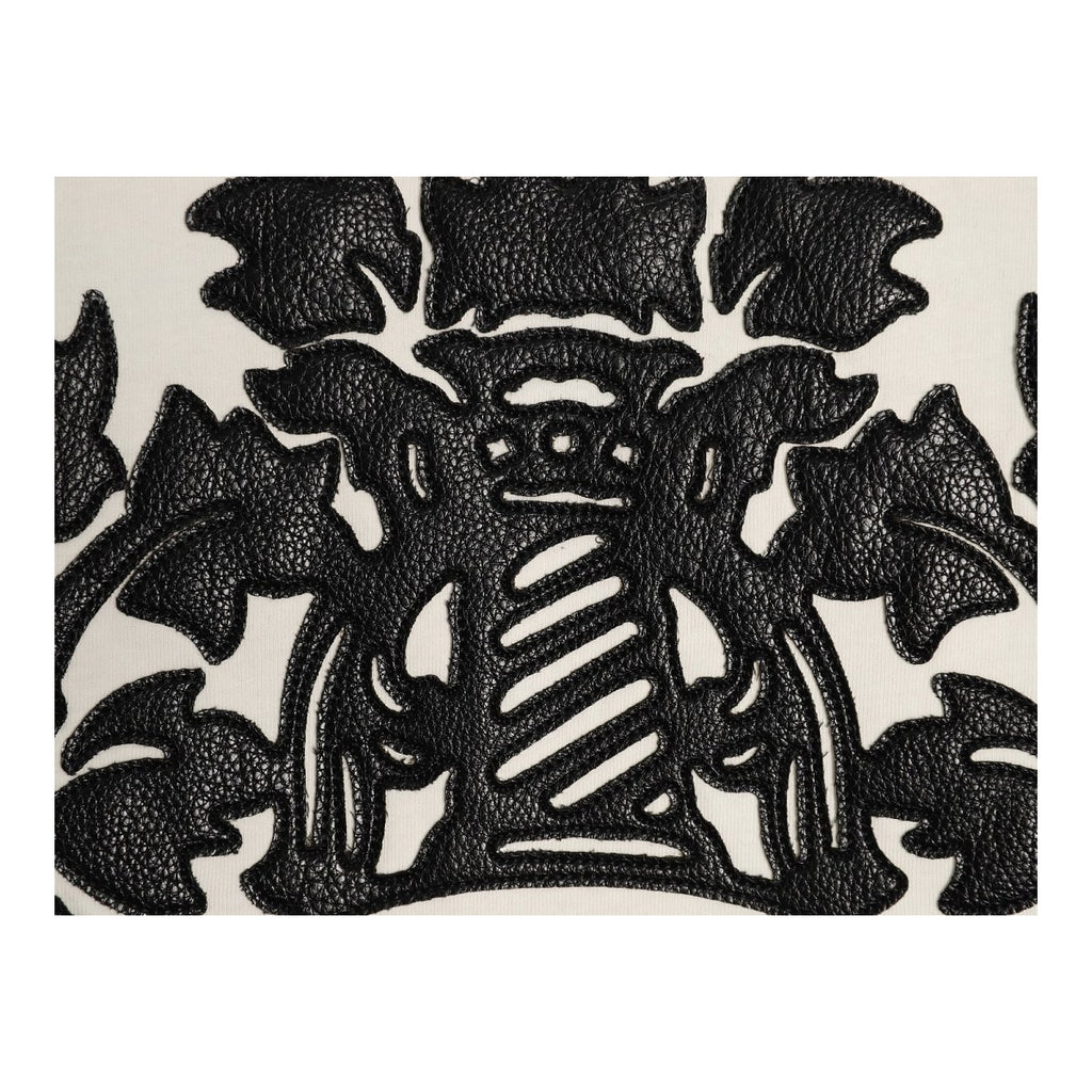 Chrome Hearts ornate leather back applique detail