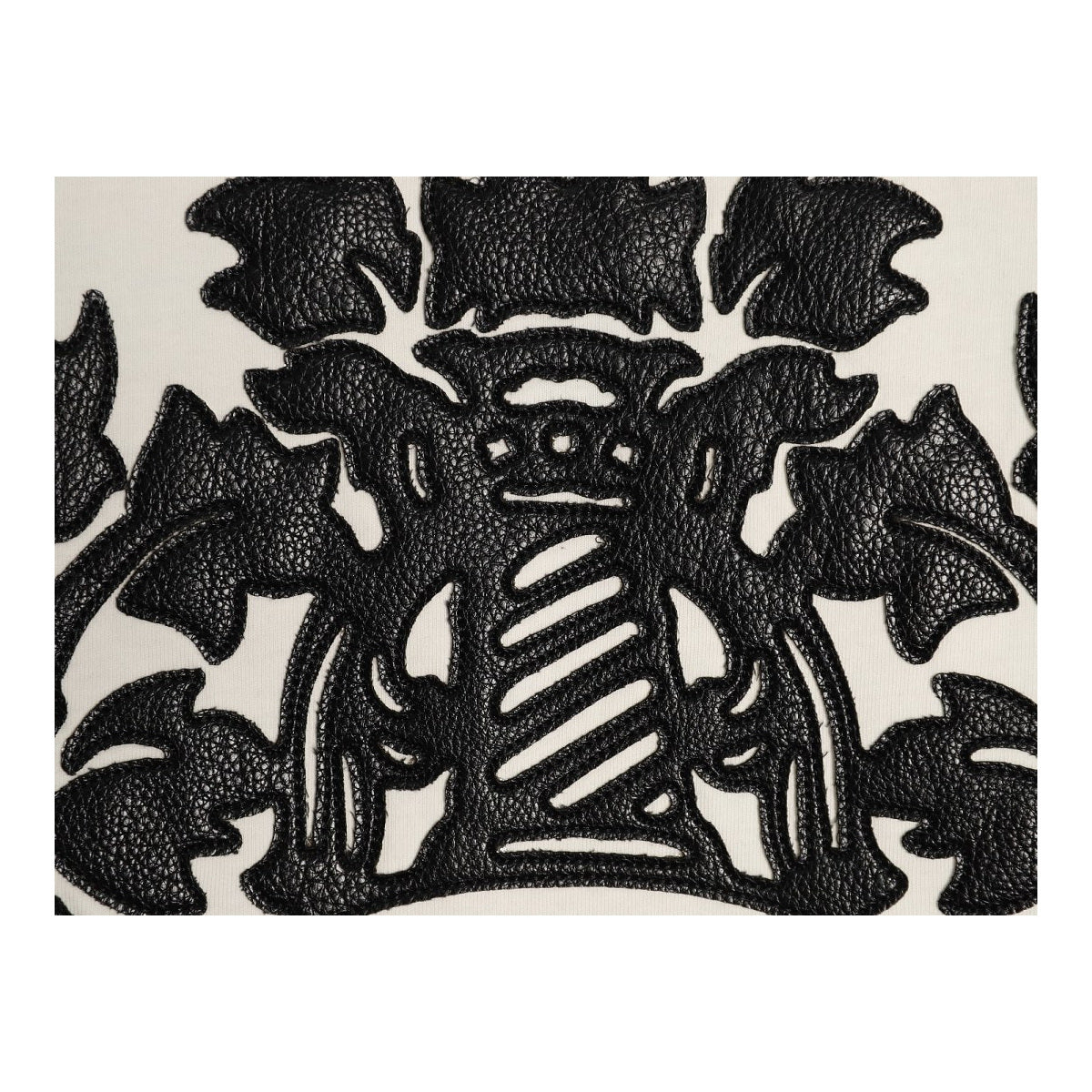 Chrome Hearts ornate leather back applique detail
