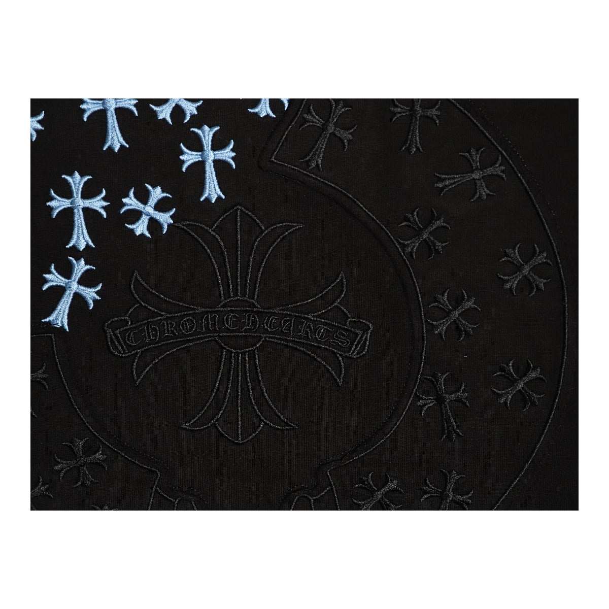 Chrome Hearts tonal horseshoe back applique detail