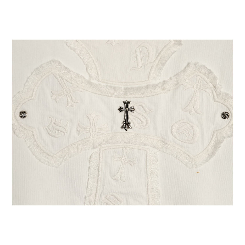Chrome Hearts large back cross applique detail