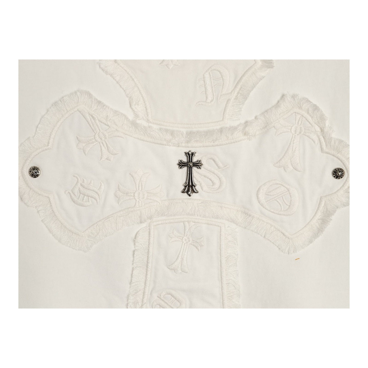 Chrome Hearts large back cross applique detail