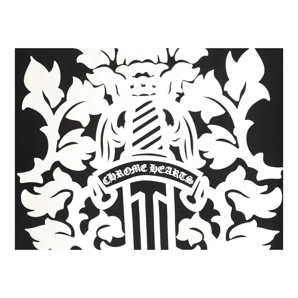 Chrome Hearts oversized floral dagger back graphic detail